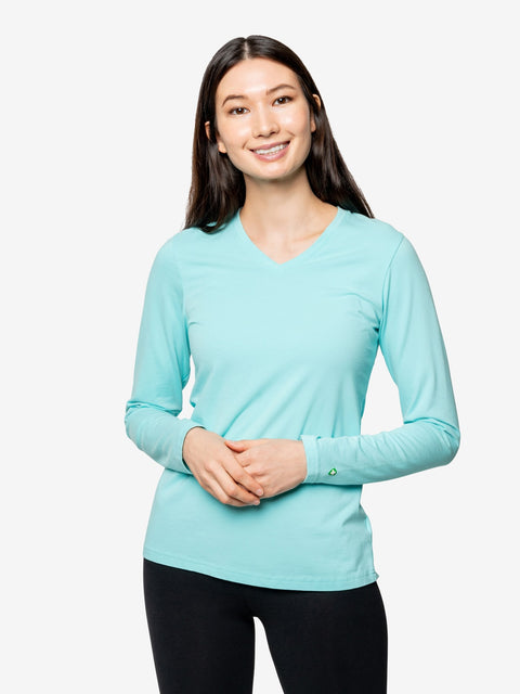 インセクトシールド　ウィメンズUPF Dry-BalanceＶネックＴシャツ　長袖　